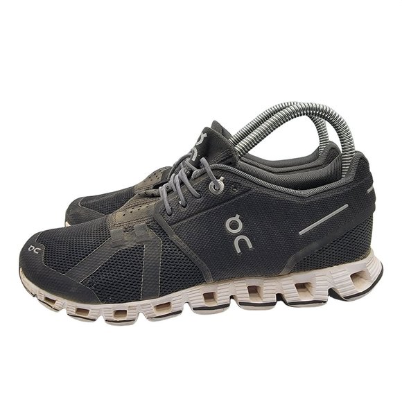 On Cloud Swiss Engineering Womens Size 7 Running Shoes Black White - Picture 5 of 12